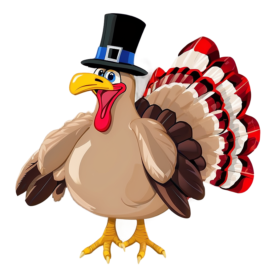 Cartoon Turkey In Disguise Png 06262024 PNG Image