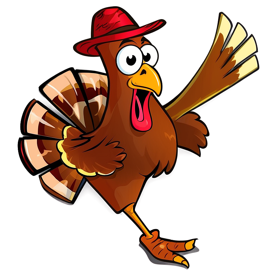 Cartoon Turkey On The Run Png Wnu3 PNG Image