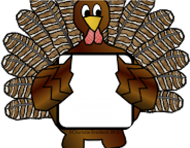 Cartoon Turkeywith Blank Sign Clipart PNG Image