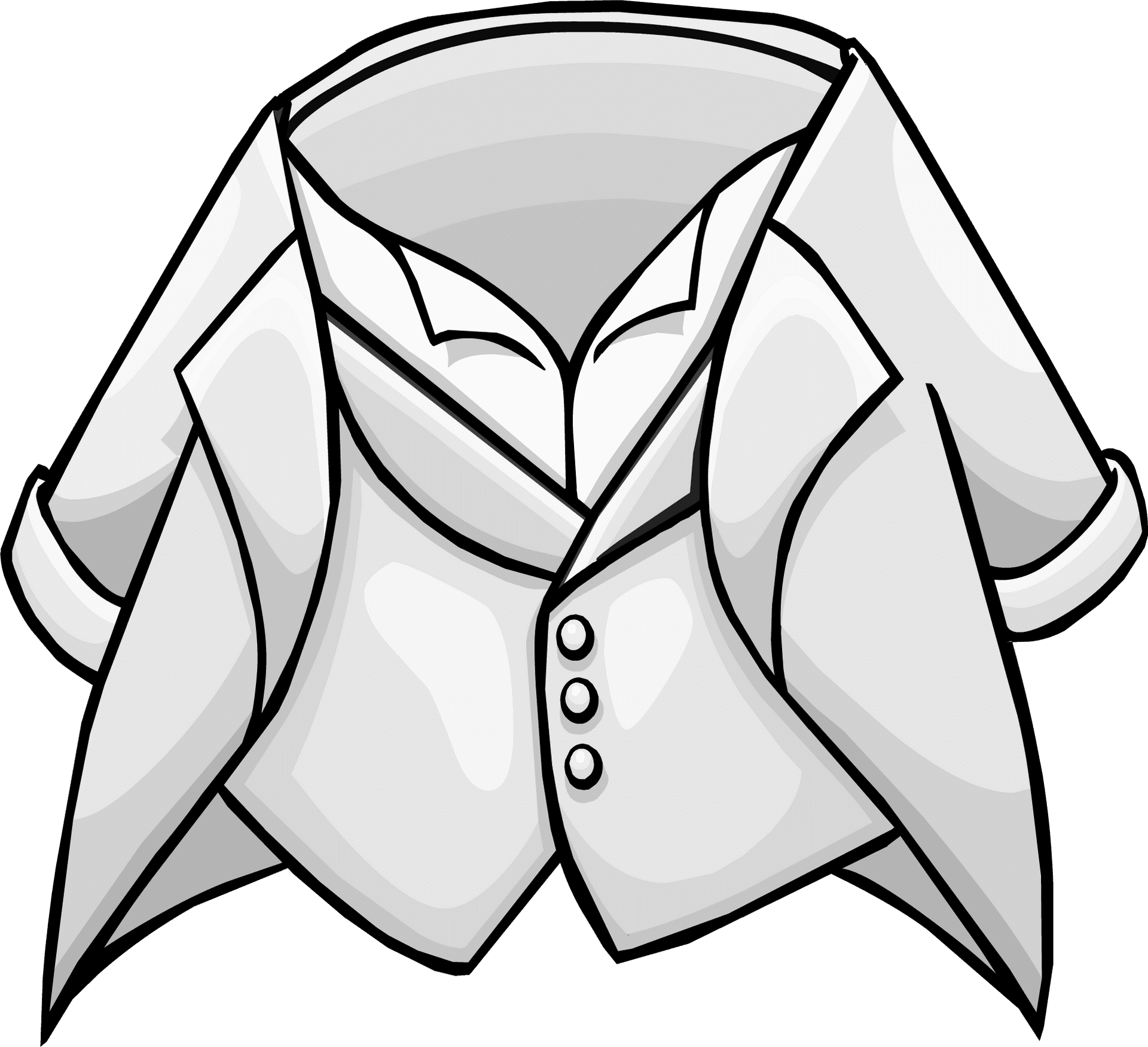 Cartoon Tuxedo Shirt Graphic PNG Image