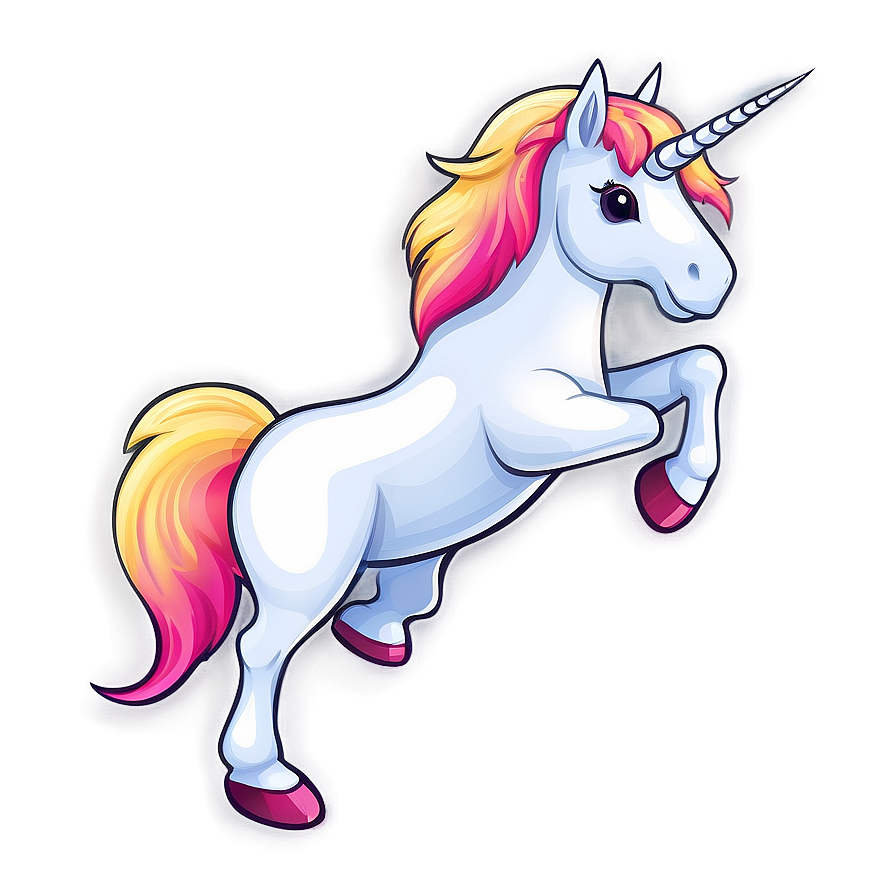 Cartoon Unicorn Clipart Png Qbs38 PNG Image