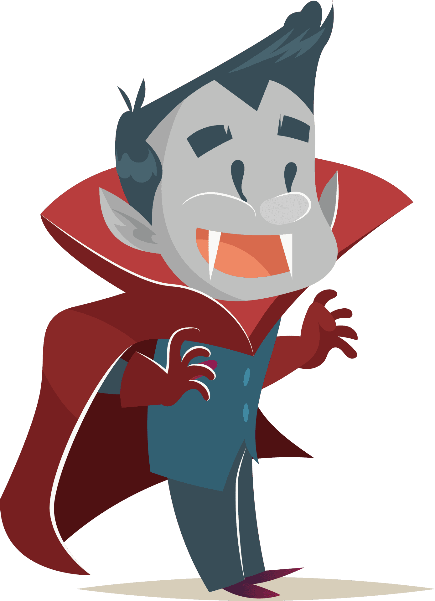 Cartoon Vampire Character PNG Image