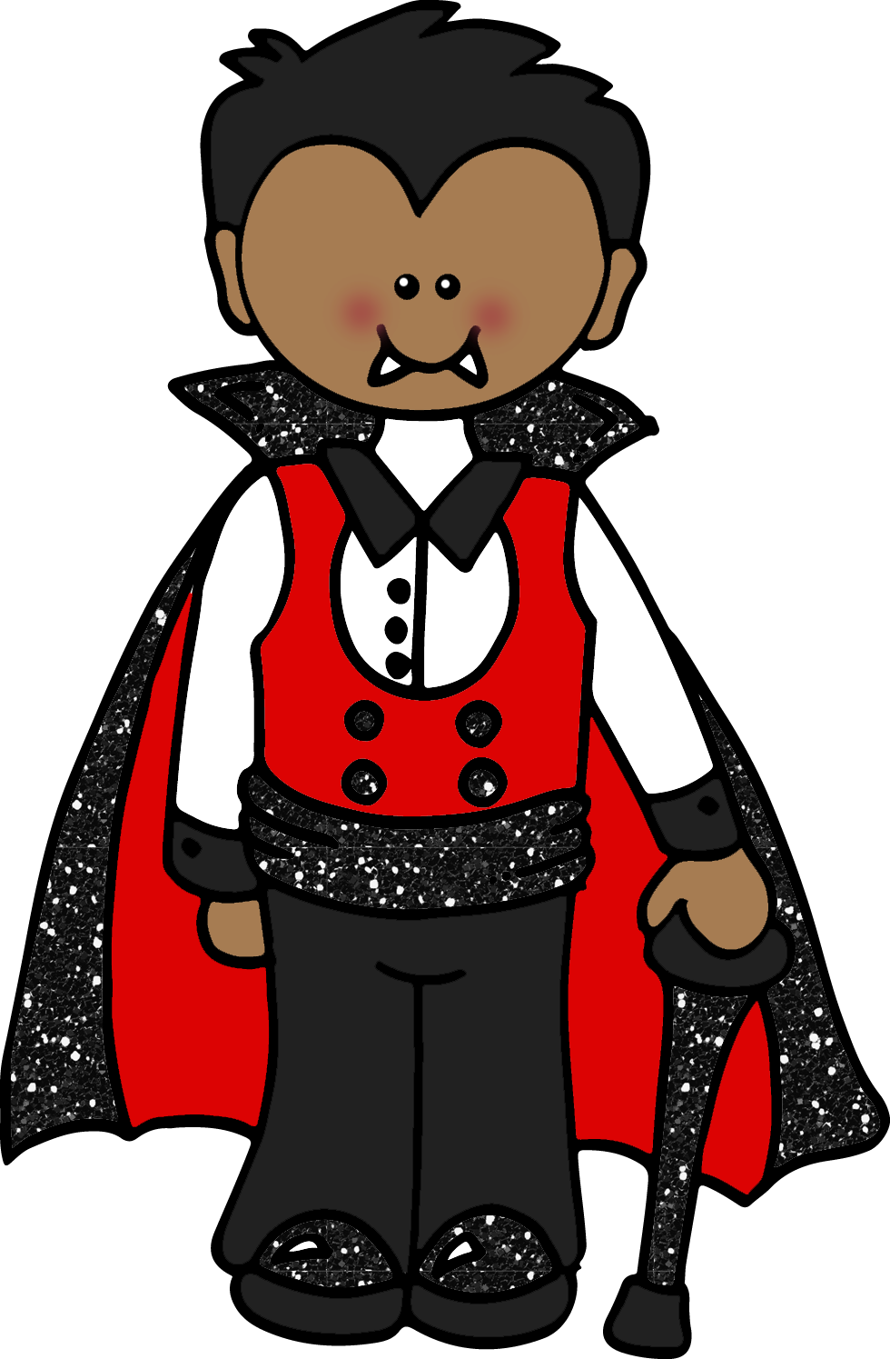 Cartoon Vampire Character PNG Image