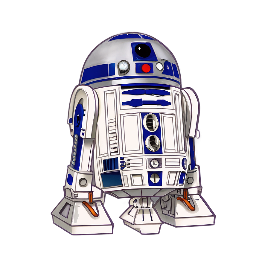 Cartoon Version R2d2 Clipart Png 63 PNG Image