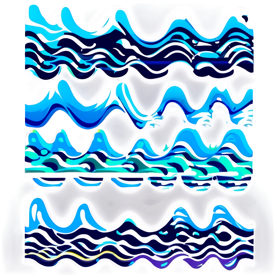 Cartoon Wave Pattern Png 06272024 PNG Image