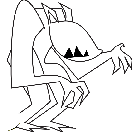 Cartoon Werewolf Character PNG Image