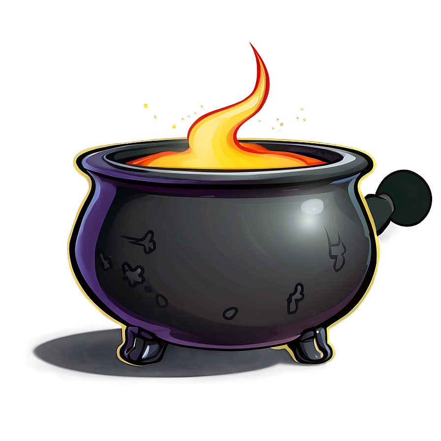 Cartoon Witch Cauldron Png Kbp71 PNG Image