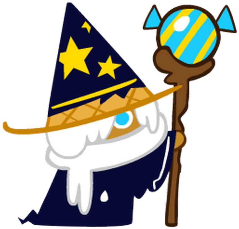 Cartoon Wizardwith Staffand Hat PNG Image