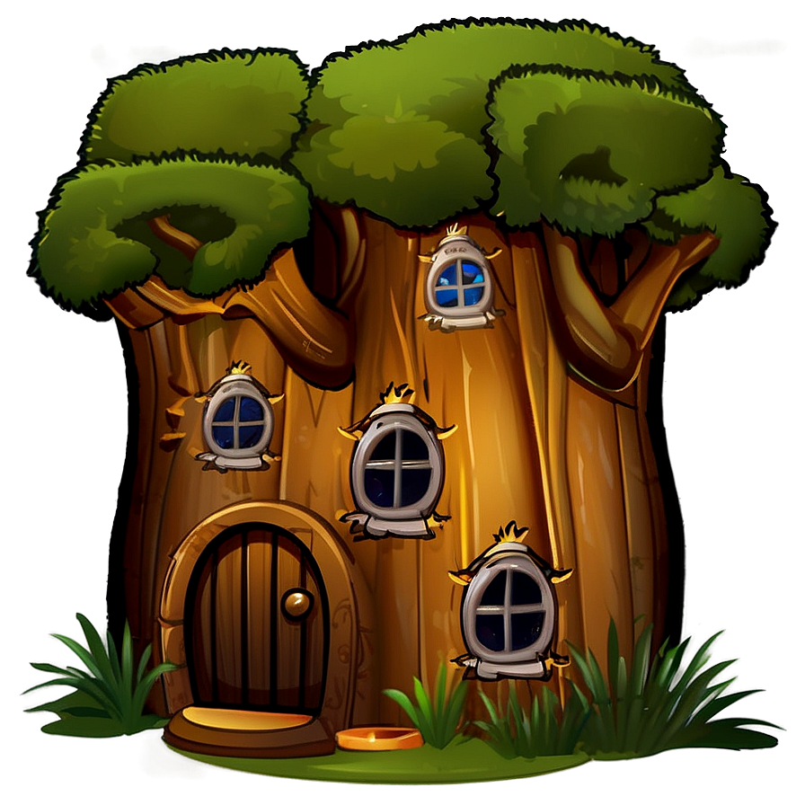 Cartoon Woodland House Png Usj PNG Image