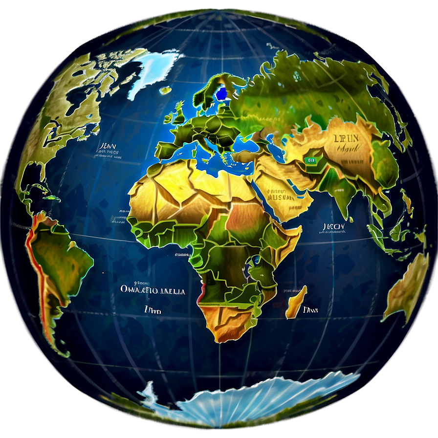 Cartoon World Map Png Jav61 PNG Image