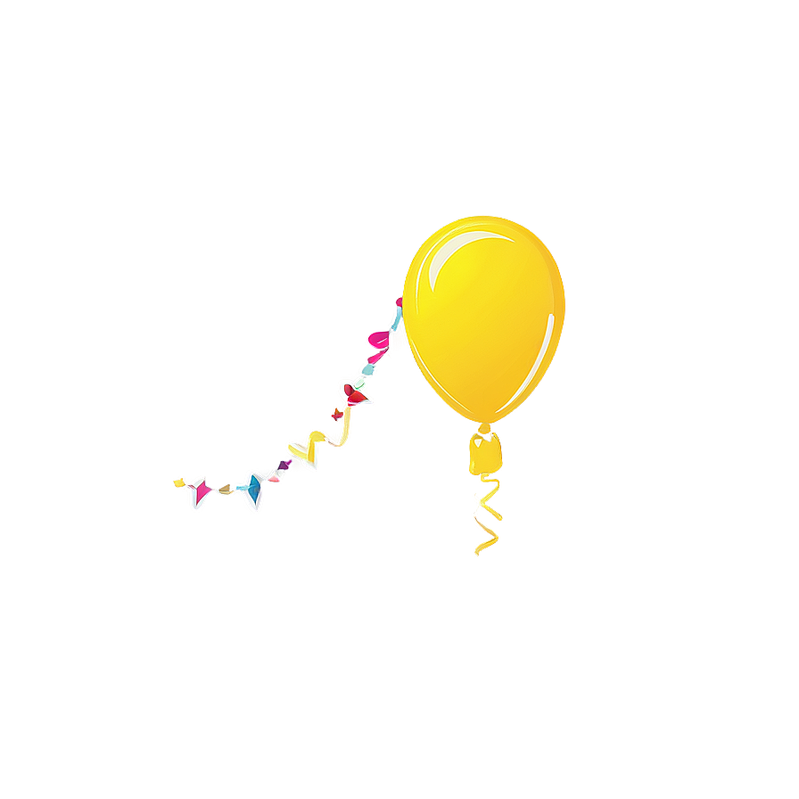 Cartoon Yellow Balloon Png Gny PNG Image