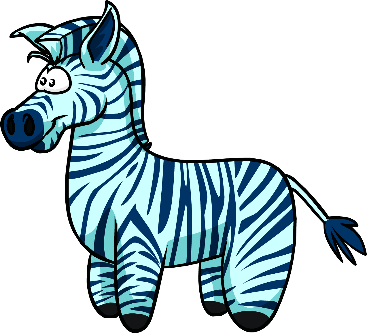 Cartoon Zebra Illustration PNG Image