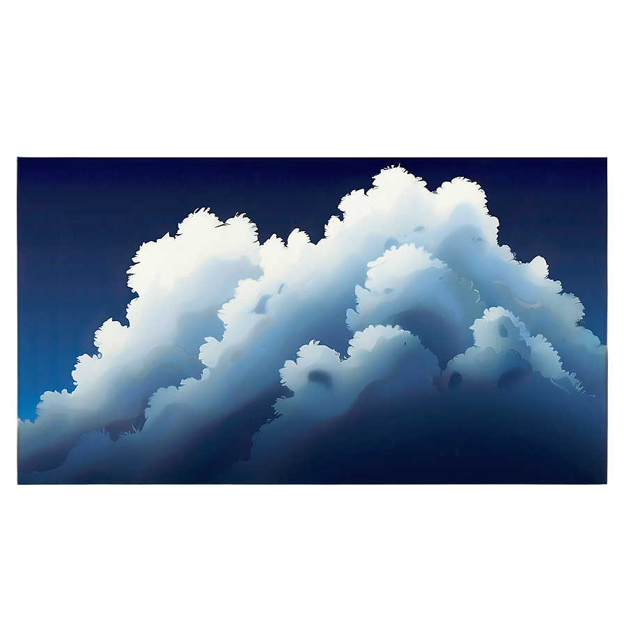 Cartoonish Blue Clouds Png Ico38 PNG Image