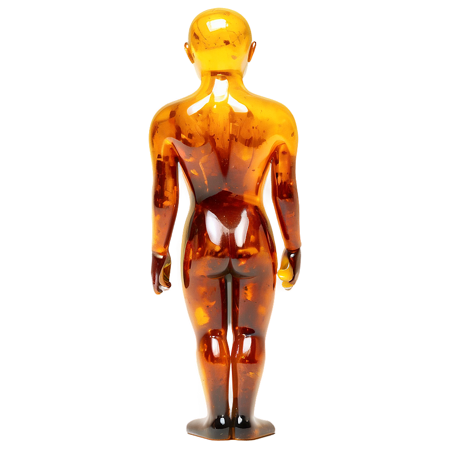 Carved Amber Figurine Png 93 PNG Image