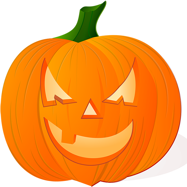 Carved Halloween Pumpkin Graphic PNG Image