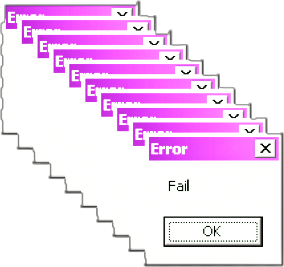 Cascading Error Dialogs PNG Image