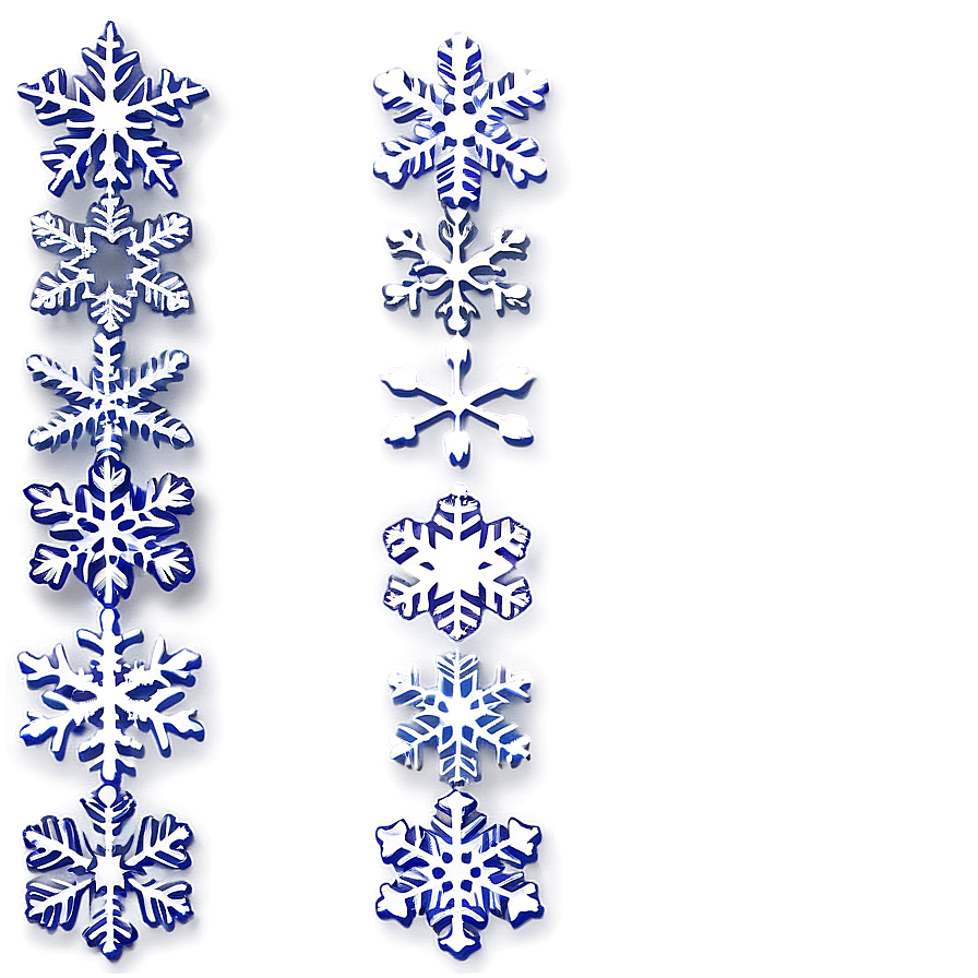 Cascading Snowflake Effect Png Ojl PNG Image