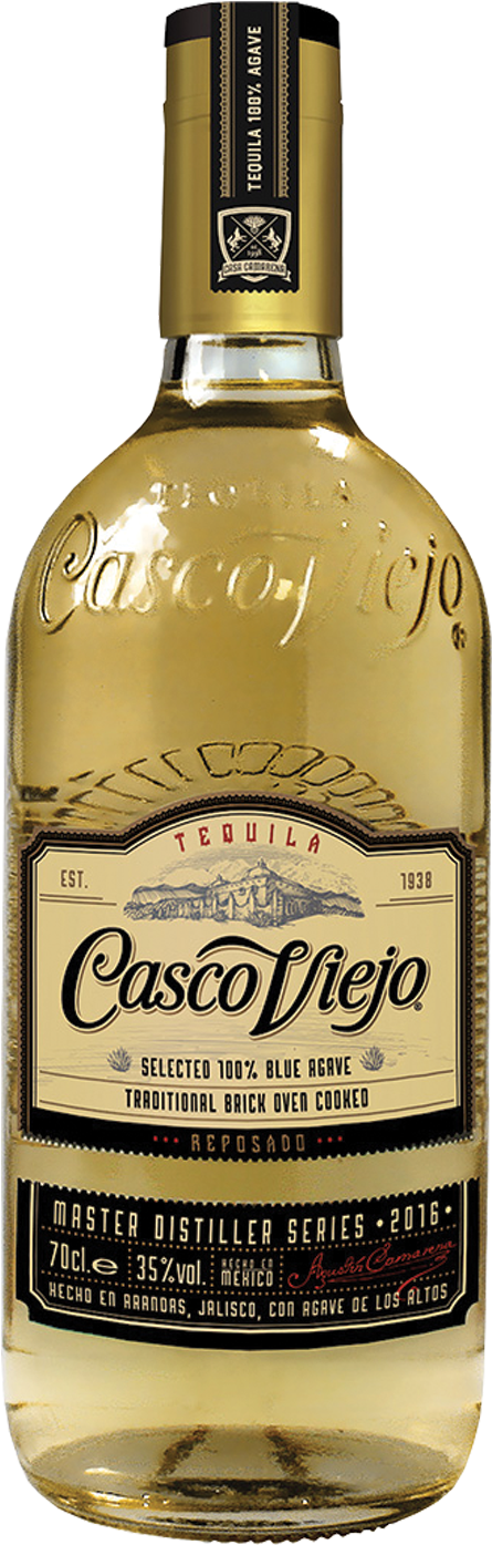 Casco Viejo Reposado Tequila Bottle PNG Image