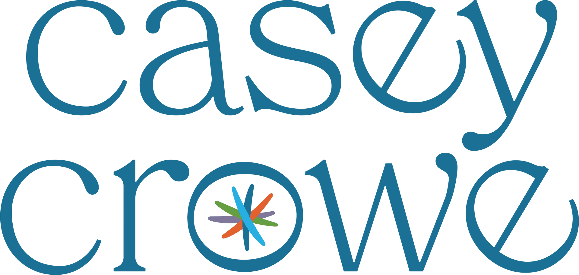 Casey Crow Logo_ Blue Background PNG Image