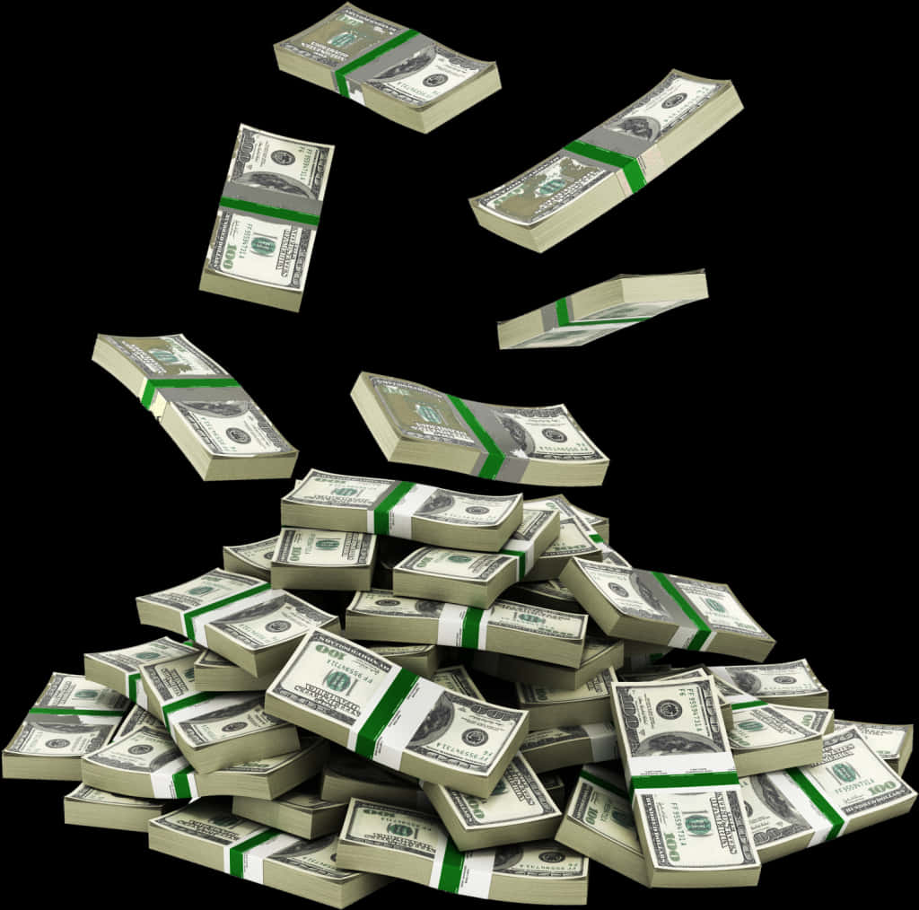 Cash Windfall Illustration PNG Image