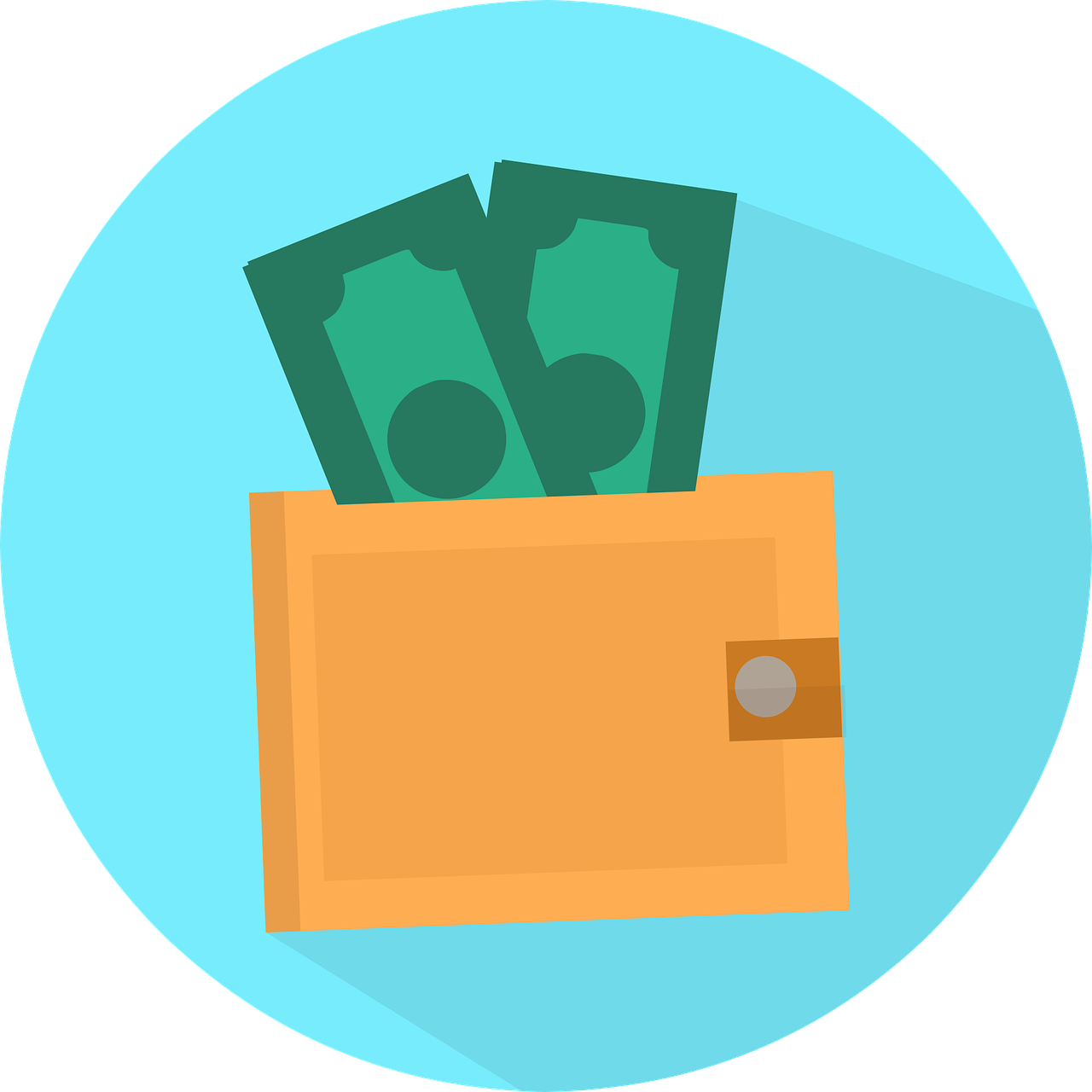 Cashin Wallet Illustration PNG Image