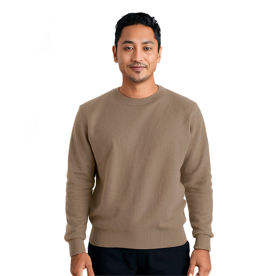 Cashmere Crewneck Sweatshirt Png Ema31 PNG Image