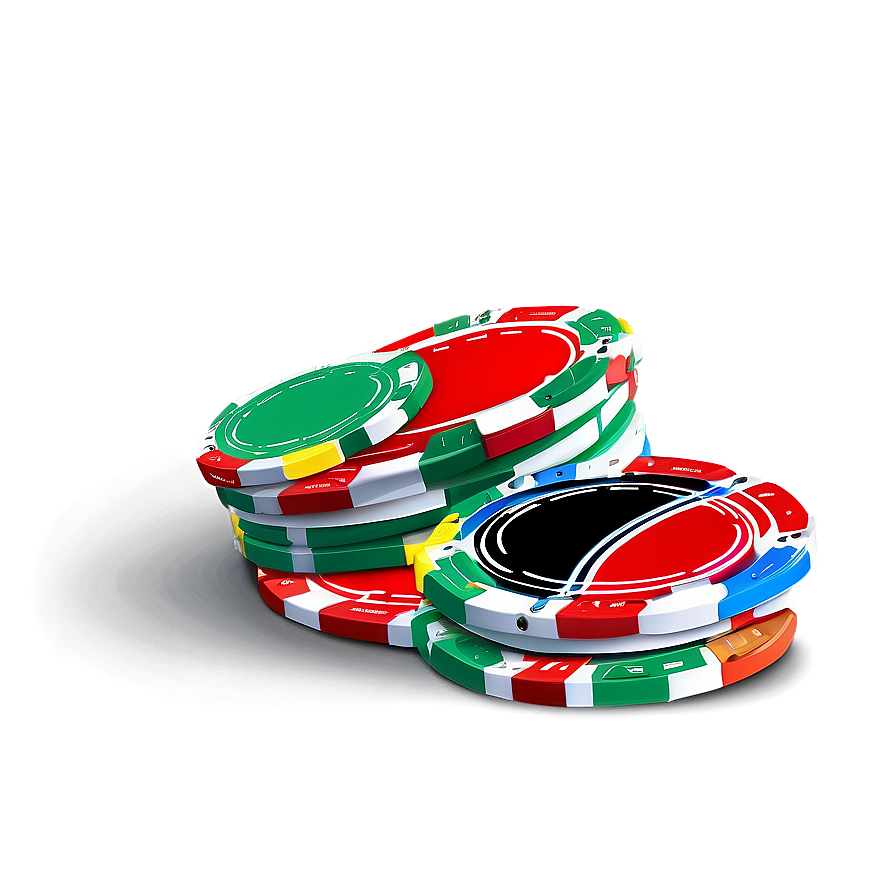 Casino Chips Circle Png Hem PNG Image