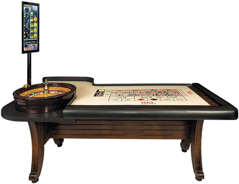 Casino Roulette Table With Digital Display.png PNG Image