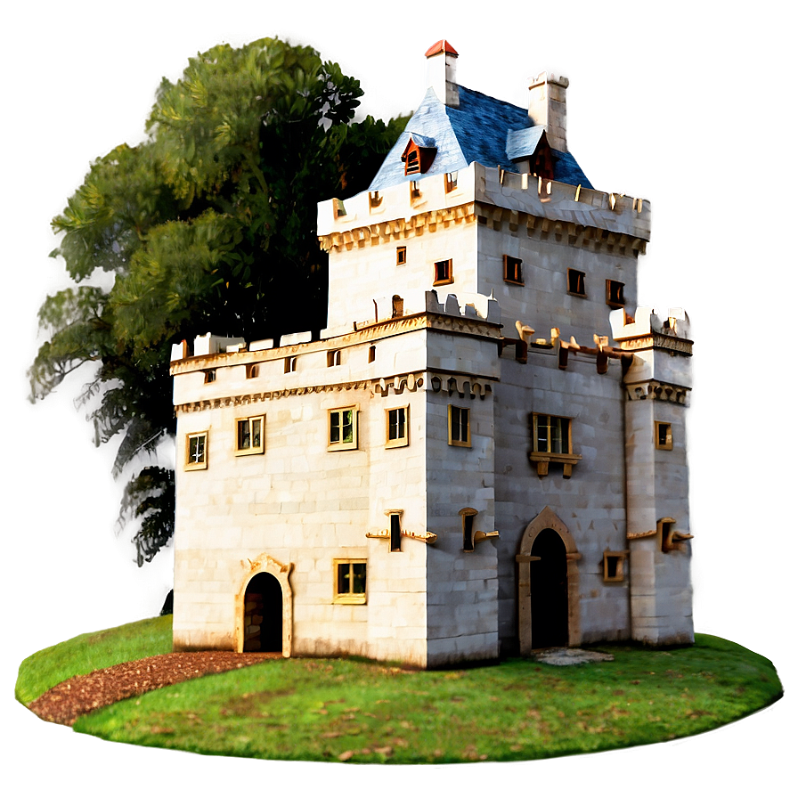 Castle In Autumn Png Puf PNG Image