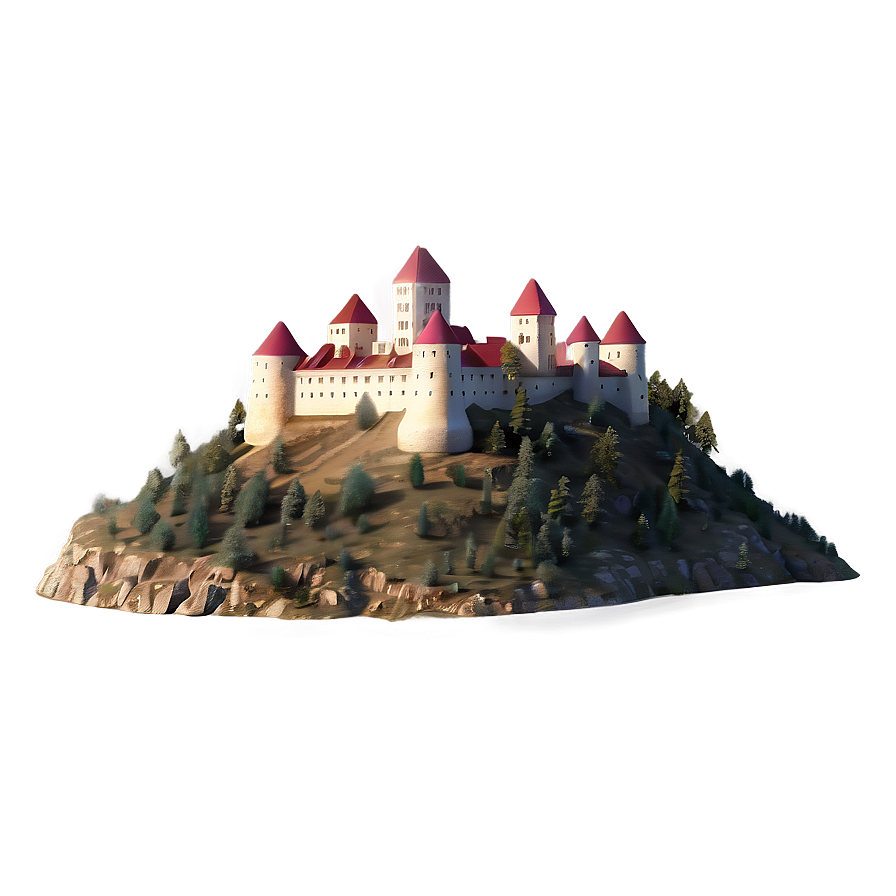 Castle On Hill Png Byg PNG Image