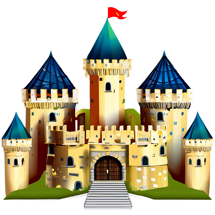 Castle With Towers Png 59 PNG Image