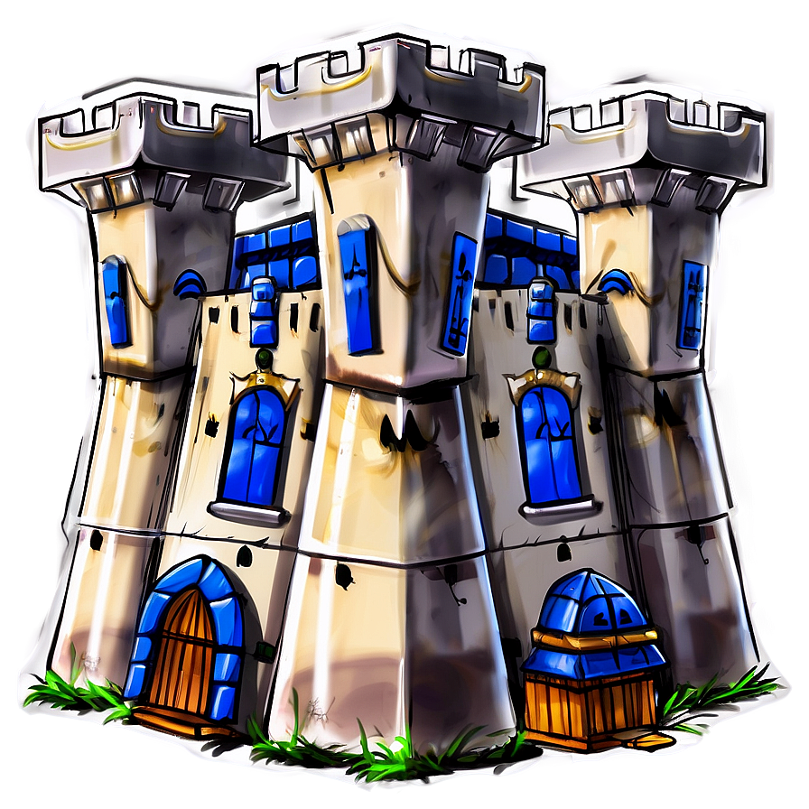 Castle With Towers Png Sys9 PNG Image