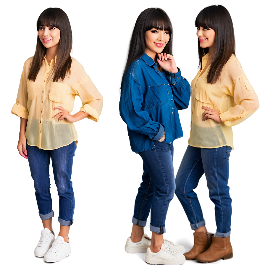 Casual Bangs Style Png 96 PNG Image