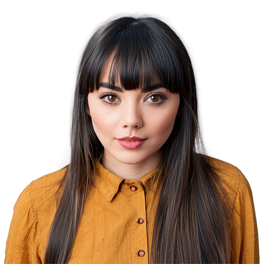 Casual Bangs Style Png Mtu PNG Image