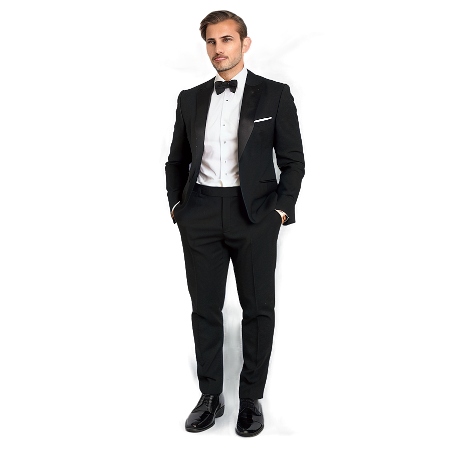 Casual Black Tie Look Png 32 PNG Image