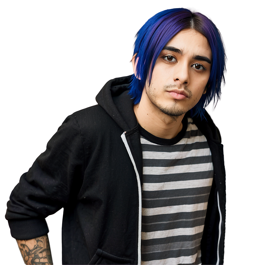 Casual Emo Hair Look Png Dok80 PNG Image