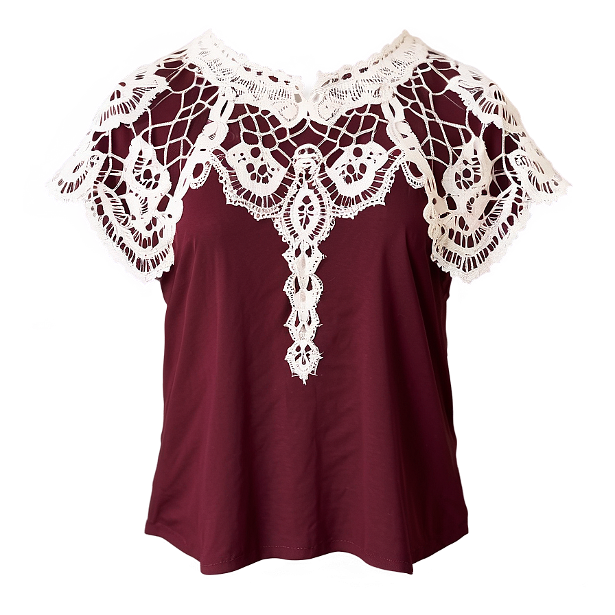 Casual Lace Top Png Cex2 PNG Image