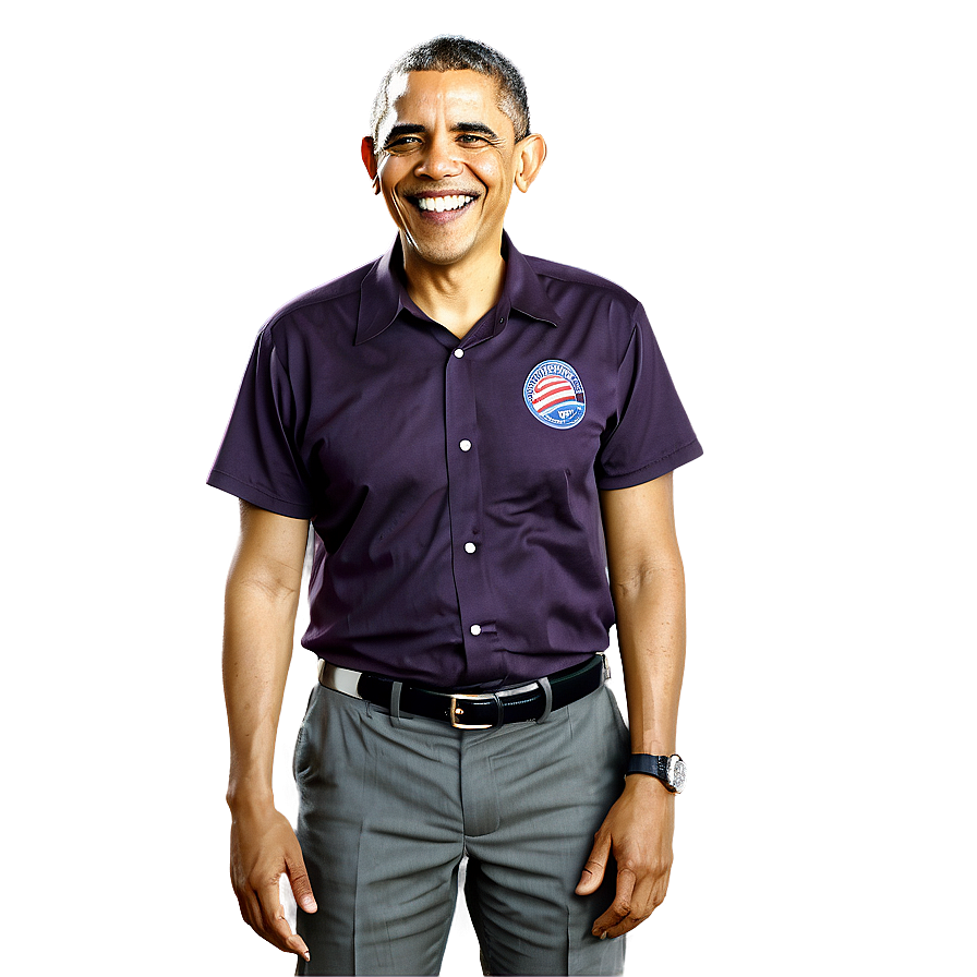 Casual Obama Png Lrm54 PNG Image