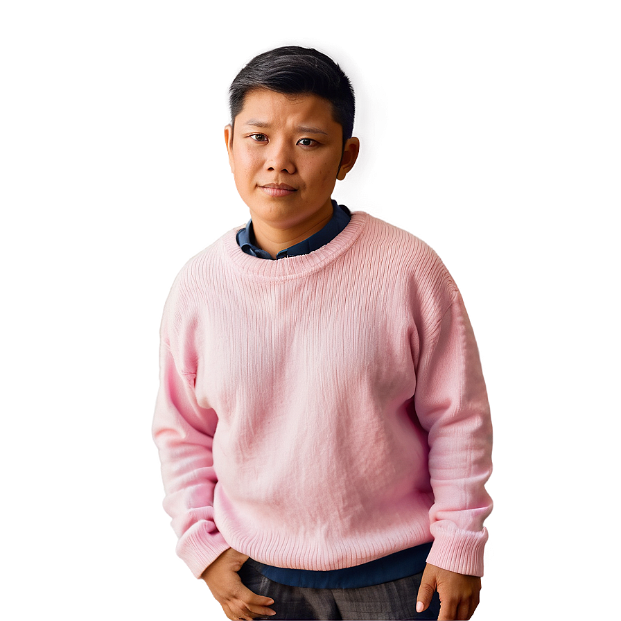 Casual Pink Sweater Png Jtg58 PNG Image