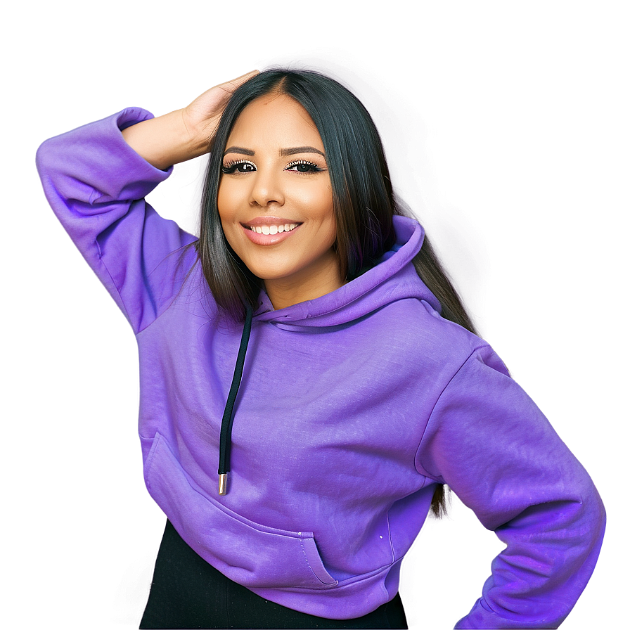 Casual Purple Hoodie Design Png 11 PNG Image