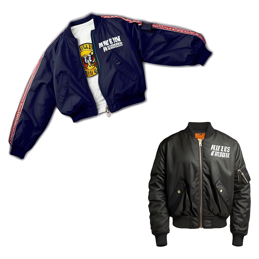 Casual Streetwear Bomber Jacket Png Qwf82 PNG Image