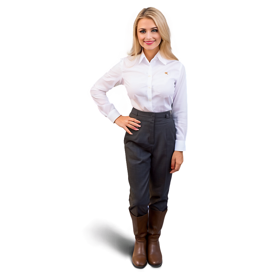 Casual Waitress Look Png 06272024 PNG Image