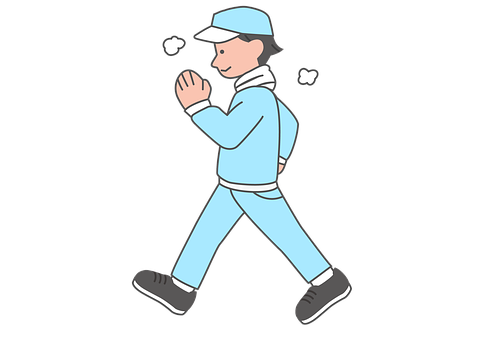 Casual Walk Illustration PNG Image