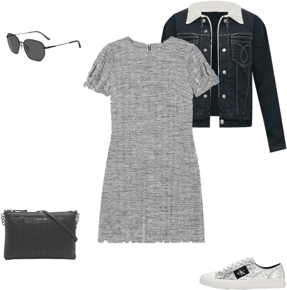 Casual Womens Outfit Flatlay PNG Image