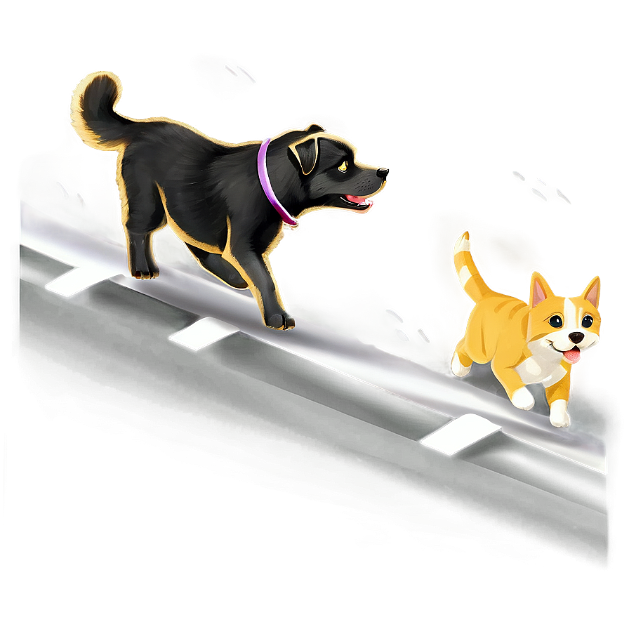 Cat Chasing Dog Png 31 PNG Image