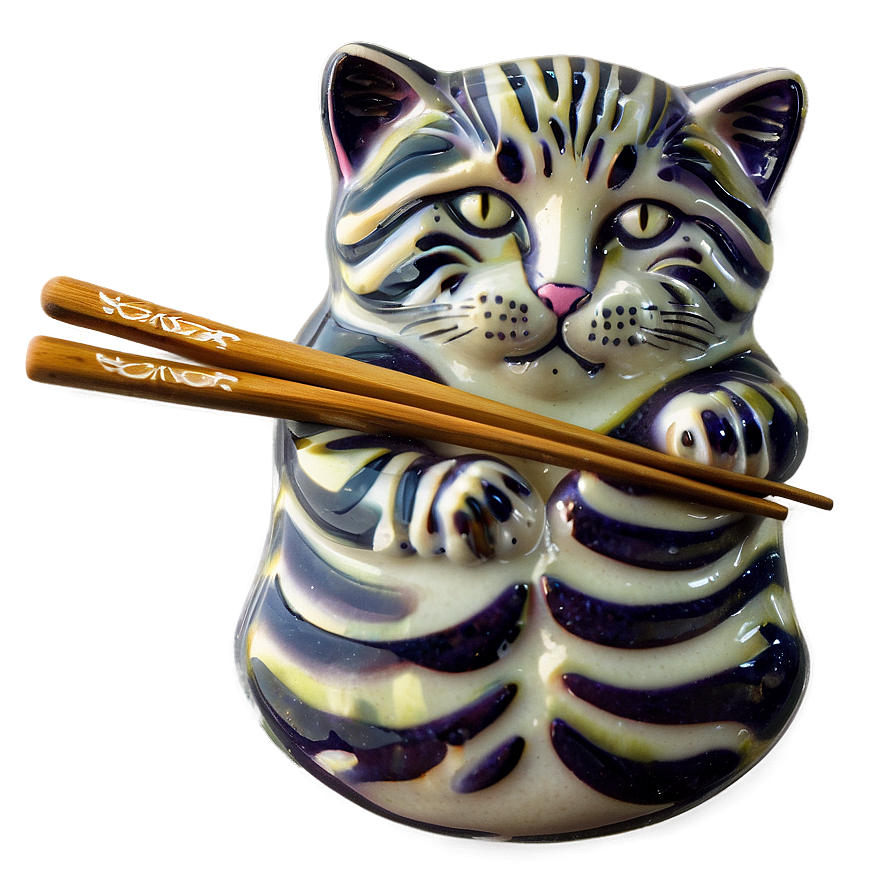 Cat Chopsticks Png Ddw89 PNG Image