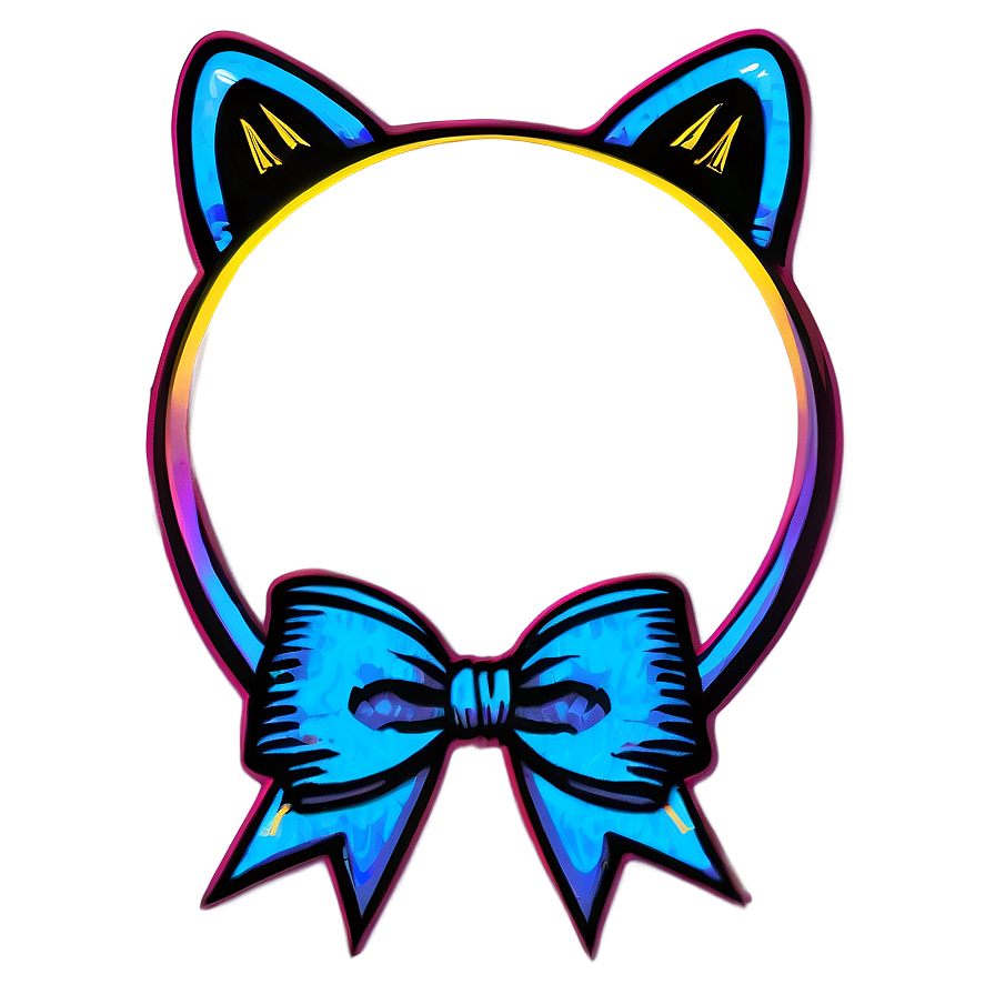 Cat Ear Ribbon Png Lrh32 PNG Image