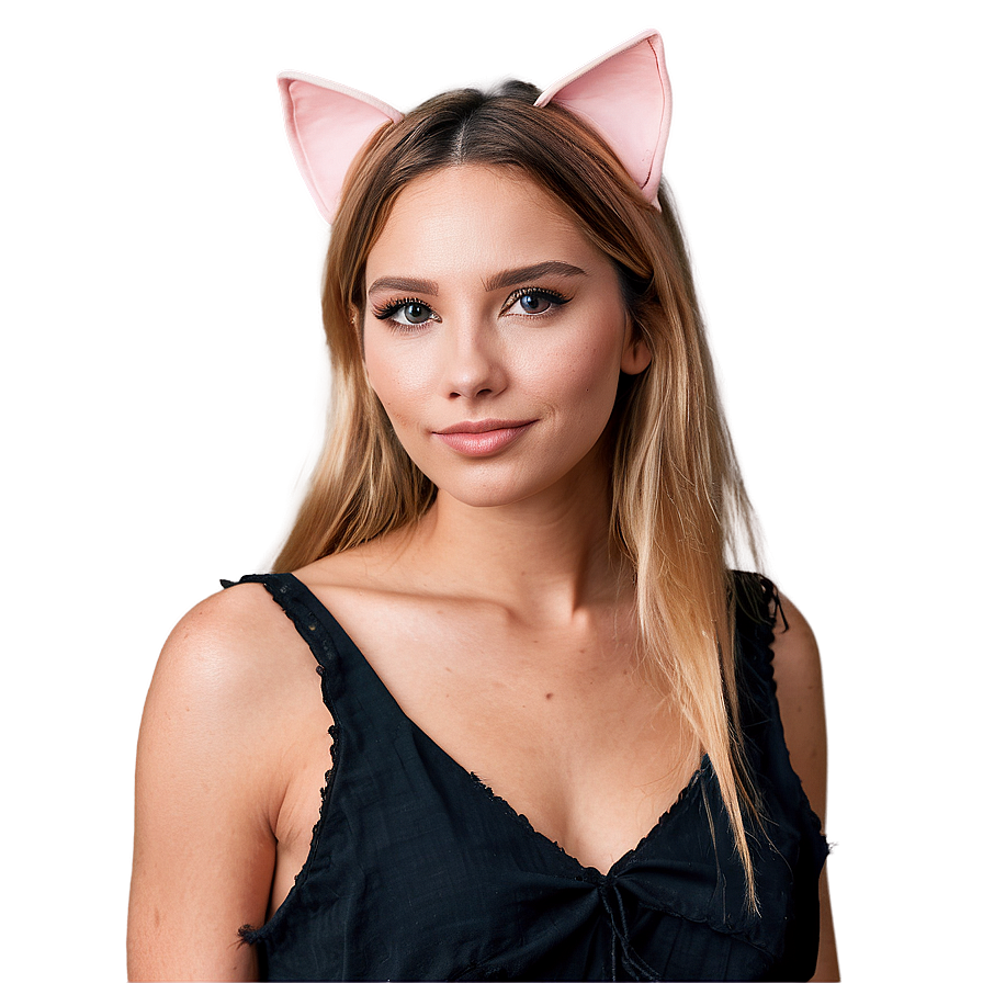 Cat Ears Fashion Statement Png Qpc63 PNG Image