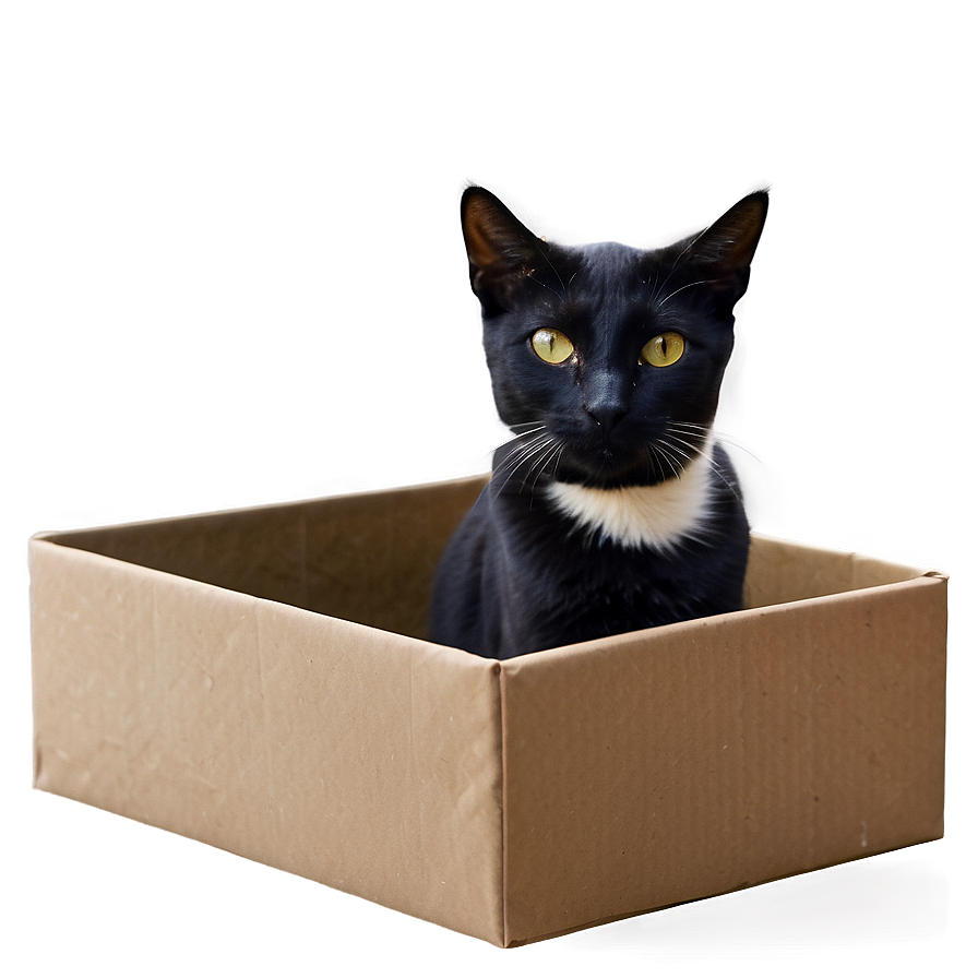 Cat In Box Png Kbk3 PNG Image