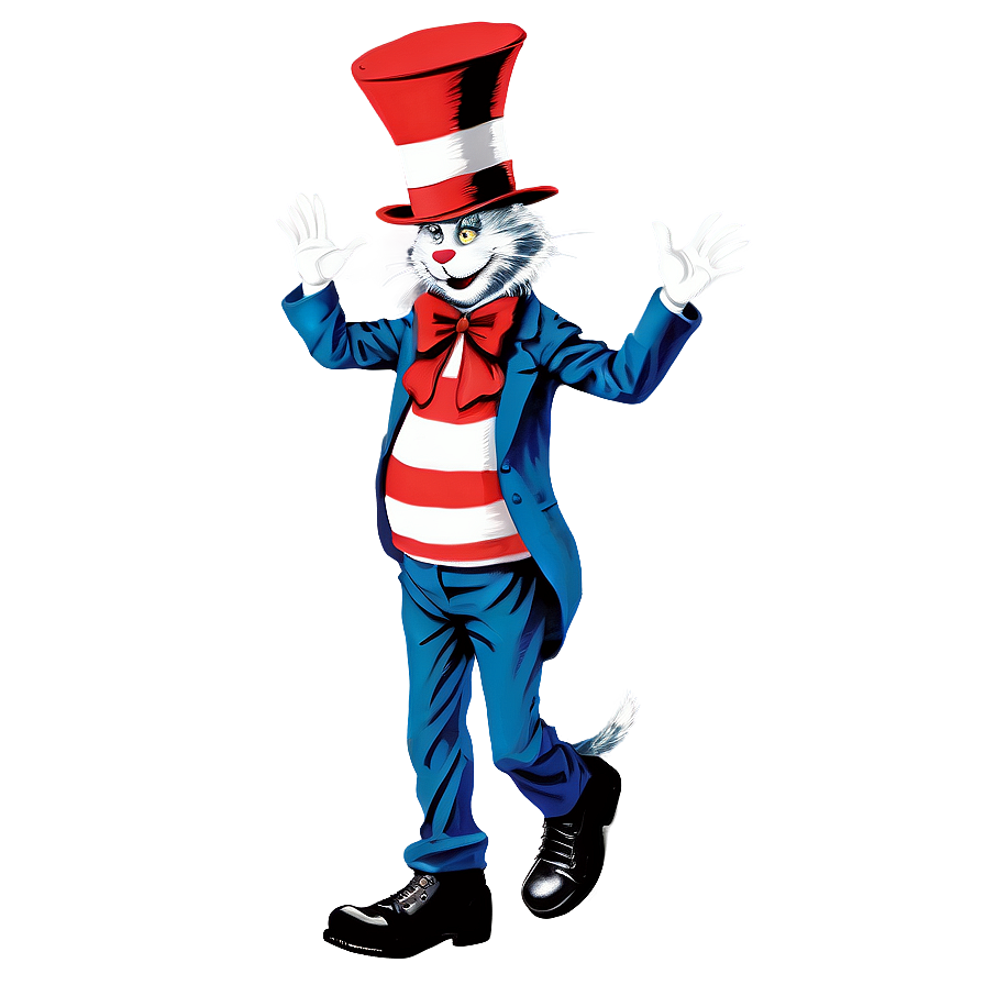 Cat In The Hat Graphic Png 75 PNG Image